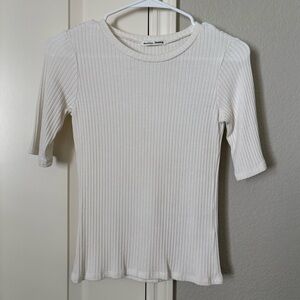 Reformation Ribbed Sweater Top